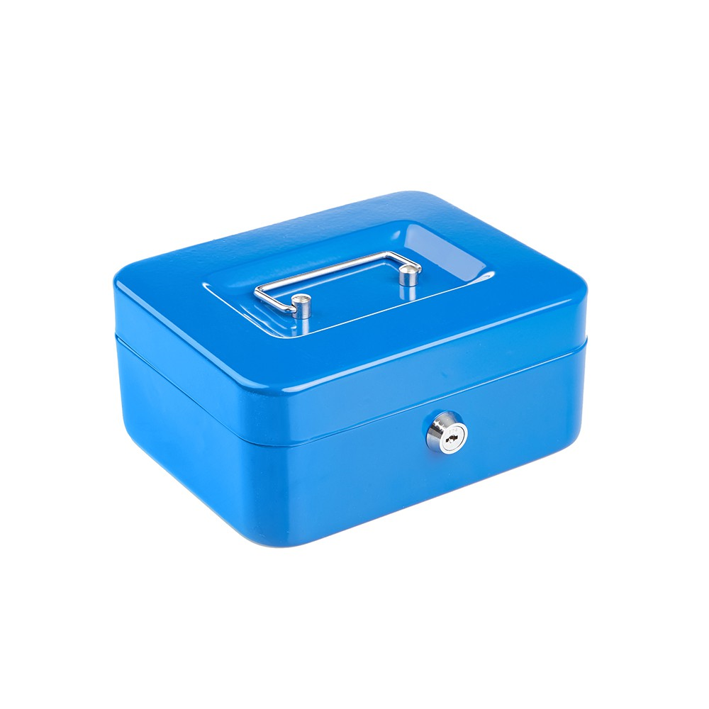 Metal Lockable Cash Box with 2 Keys - 8 Inch (20cm)